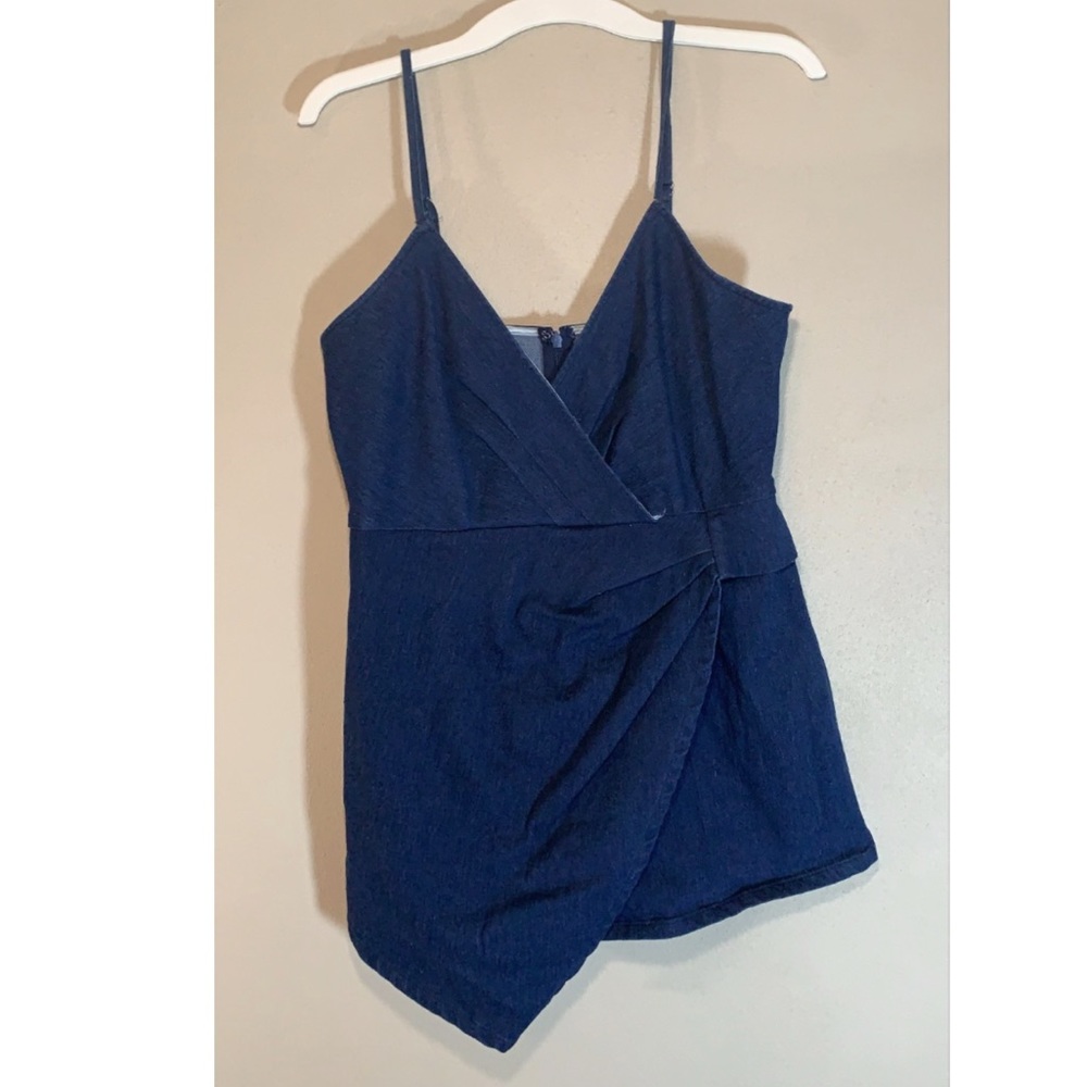 Denim Romper Large